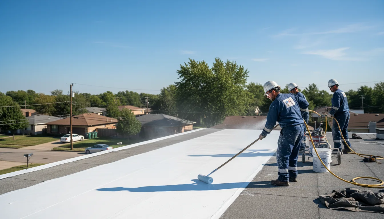 Commercial roof coating in Lancaster, PA near me